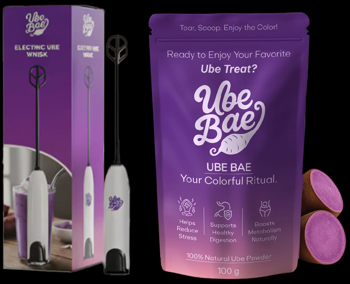 Ube Bae organic ube powder lifestyle image