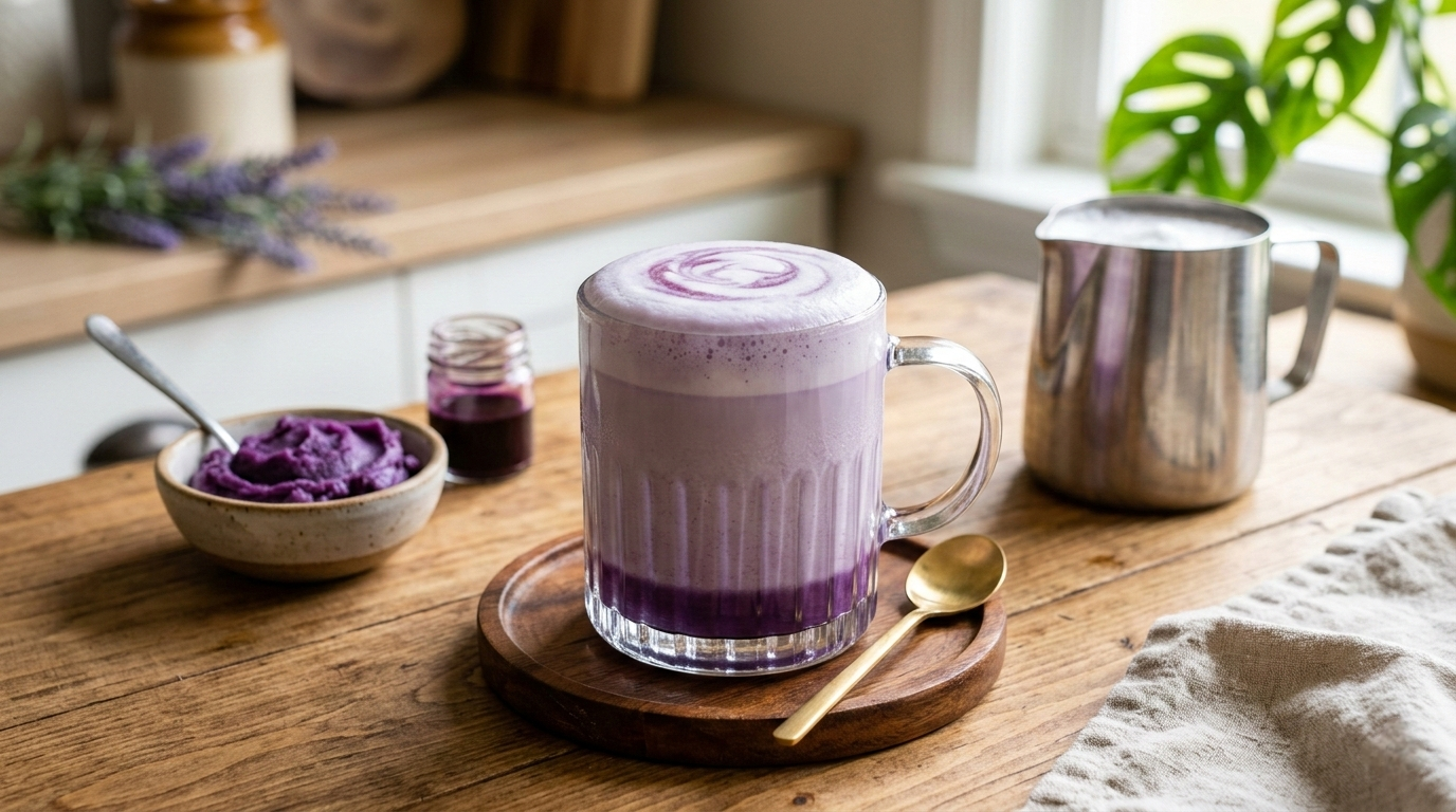 How to Make Ube Latte