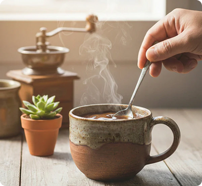 step 3 coffee mix it